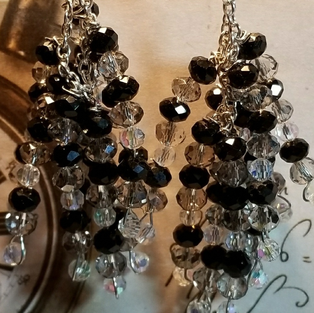 #0213 Swarovski Waterfall Earrings